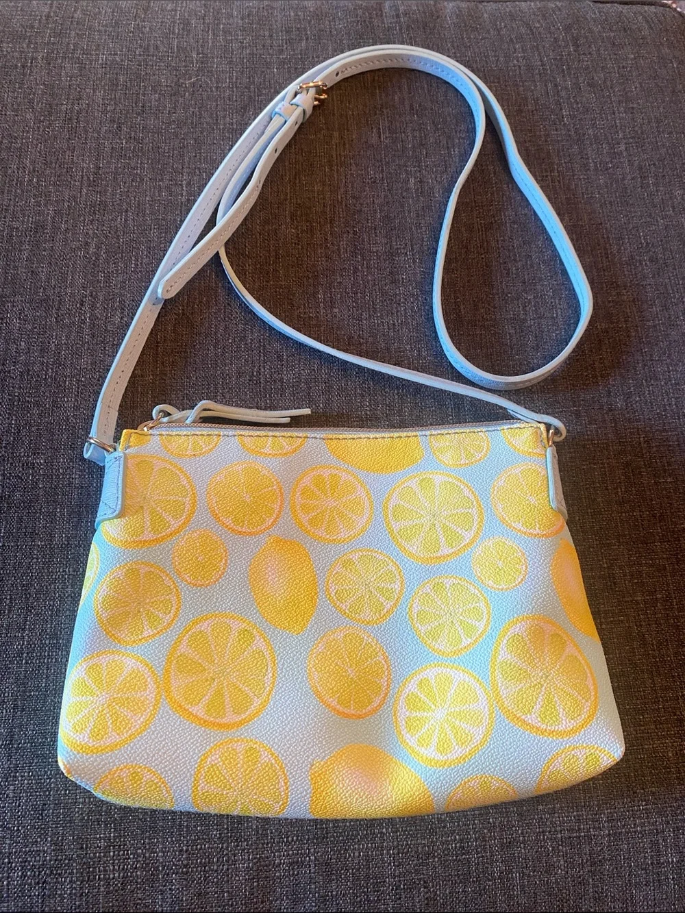 Dooney & Bourke Light Blue Lemon Small Crossbody Bag - 9